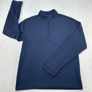 Rhone Commuter Pullover Mens Small Blue 1/4 Zip Lightweight Performance Athletic